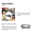 thumbnail image 3 of 9L/8Q 4pcs Chafing Dish Sets Chafer Dish Stainless Steel Pans Full Size Rectangular, 3 of 12
