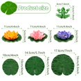 thumbnail image 2 of Flores flotantes de espuma de loto con forma de rana de PietyPet, 10 unidades, 2 of 4