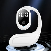 Sport X20 by Ruroz, True-Wireless Workout Earbuds, Rotatable and Extendable Ear Hooks, Noise Cancelling, Deep Bass, IP68 Waterproof, Sweatproof, Dustproof, 48H Play, Sport Earbuds for Gym(White)