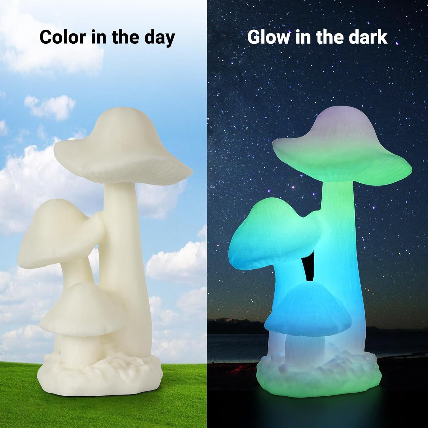 Glow in The Dark Rainbow PLA Color Change Filament 3D Printer Filament 1.75 1KG Multicolored PLA Luminous,Dimensional Accuracy +/- 0.03mm