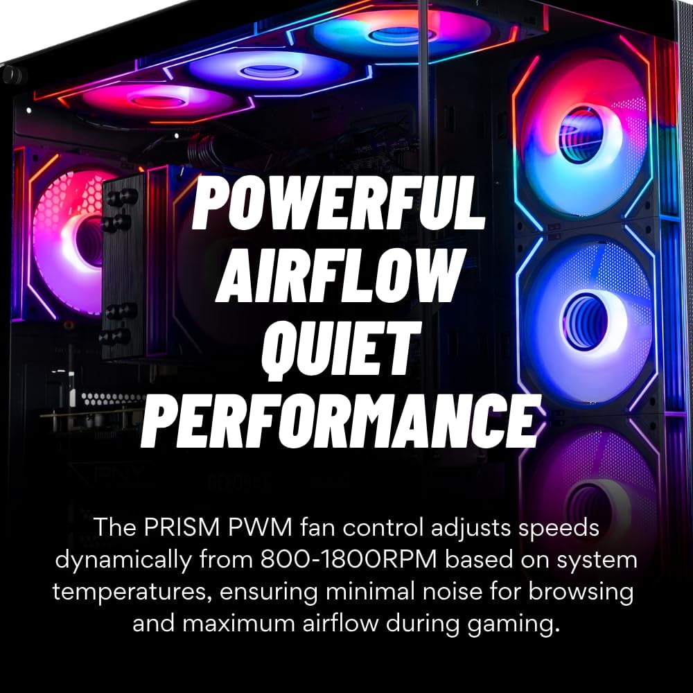 Panorama XL RTX 5070, 24-Core i9-14900KF, 32GB DDR5 RAM, 1TB Gen4 SSD, 360mm Liquid Cooled Gaming Desktop PC w/Windows 11 Pro, 3 Year Warranty, RGB Keyboard+Mouse, Internal WiFi 6E, 3X DP, HDMI