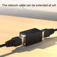 thumbnail image 6 of Network Connector Dual Ports Plug Play Gold-plated Female to Female RJ45 Ethernet Cable Extender for TV, 6 of 8