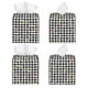 thumbnail image 2 of Fotbe Black And White Houndstooth Porta Pañuelos Decorativo de Cuero, Caja Cuadrada Moderna para Pañuelos Faciales, Organizador y Dispensador 5x5x5'', 2 of 7
