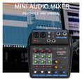 thumbnail image 5 of Console de Mixage DJ à 4 Canaux avec Système de Moniteur d'Alimentation Phantom 48V, Mélangeur USB, 5 of 5