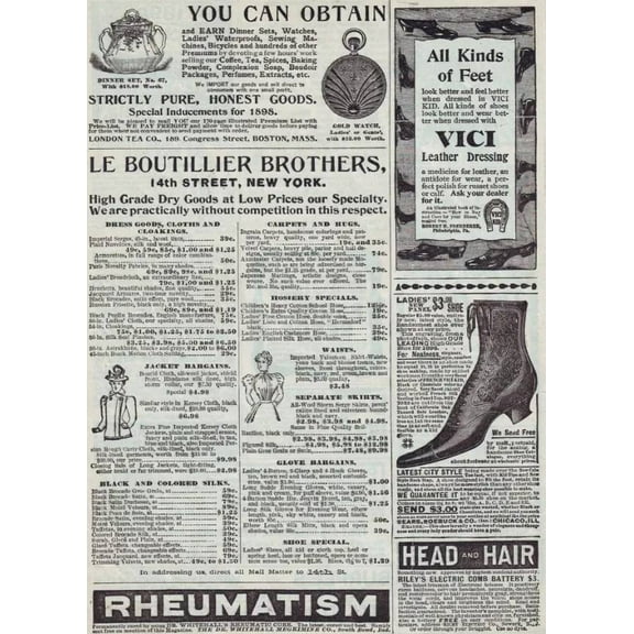 Decor Newspaper Advertisement Poster. Graphic Design. Home Wall Art. 11 x 17 Inch Poster