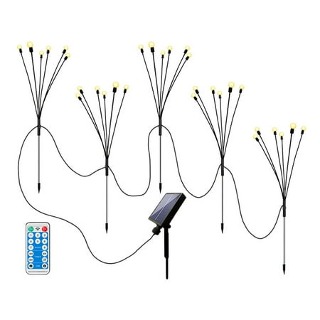 

EDFRWWS Solar Ground Light Dimmable Lawn tmosphere Light for Home Garden (B)