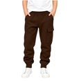 thumbnail image 2 of Edvintorg Boys Sweatpants Solid Color Casual Jogger Elastic Waisted Cuffed Athletic Pant with with Pocket Kids Clothes Size 5-14, 2 of 8