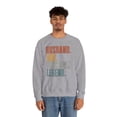 thumbnail image 4 of Disc Golf Husband Dad Sweatshirt Gifts Crew Neck Shirt Long Sleeve Unisex, 4 of 5