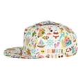 thumbnail image 3 of Gaeub Hello Summer Flat Bill Snapback Hats Baseball Caps with Adjustable for Running Workouts and Outdoor Activities, 3 of 9