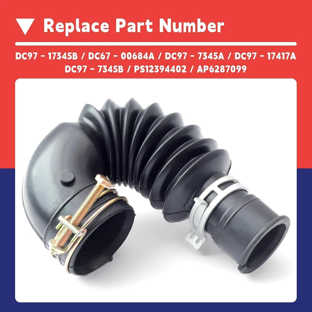 Aniceparthy DC97-17345B Washer Drain Hose Fit for SAMSUNG Washing Machine DC67-00684A DC97-17345A PS12394402 AP6287099 DC97-17417A Washer Tub-to-Pump Hose