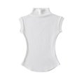 thumbnail image 3 of Camisetas sin mangas de cuello alto para mujer, jerseys ajustados de color liso, camisetas informales, ropa de calle para mujer, Camisetas básicas, 3 of 5