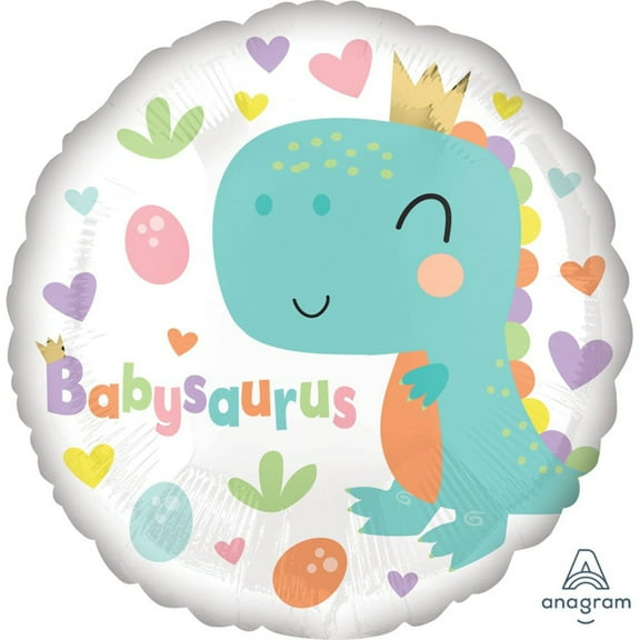 18 inch Babysaurus Anagram Foil Mylar Balloon - Party Supplies Decorations