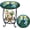 Peacock Style, variant on Round Mosaic Side Table for Patio Garden Porch Living Room Bedroom Indoor Outdoor Accent End Plant Coffee Tea Table Butterfly Style 12 Inch