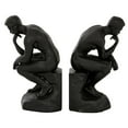 thumbnail image 6 of DecMode 5" The Thinker People Black Polystone Bookends (Set of 2), 6 of 8