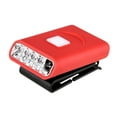 thumbnail image 3 of Clip en sombrero luz pesca faro linterna ligero USB gorra lámpara Rojo Colamx, 3 of 8