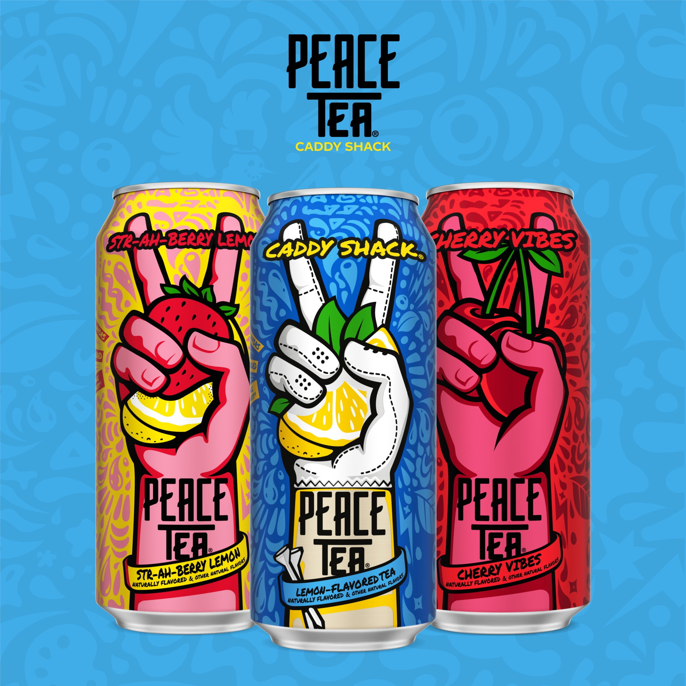 Peace Tea Caddy Shack Lemon-Flavored Canned Iced Tea, 16 fl oz
