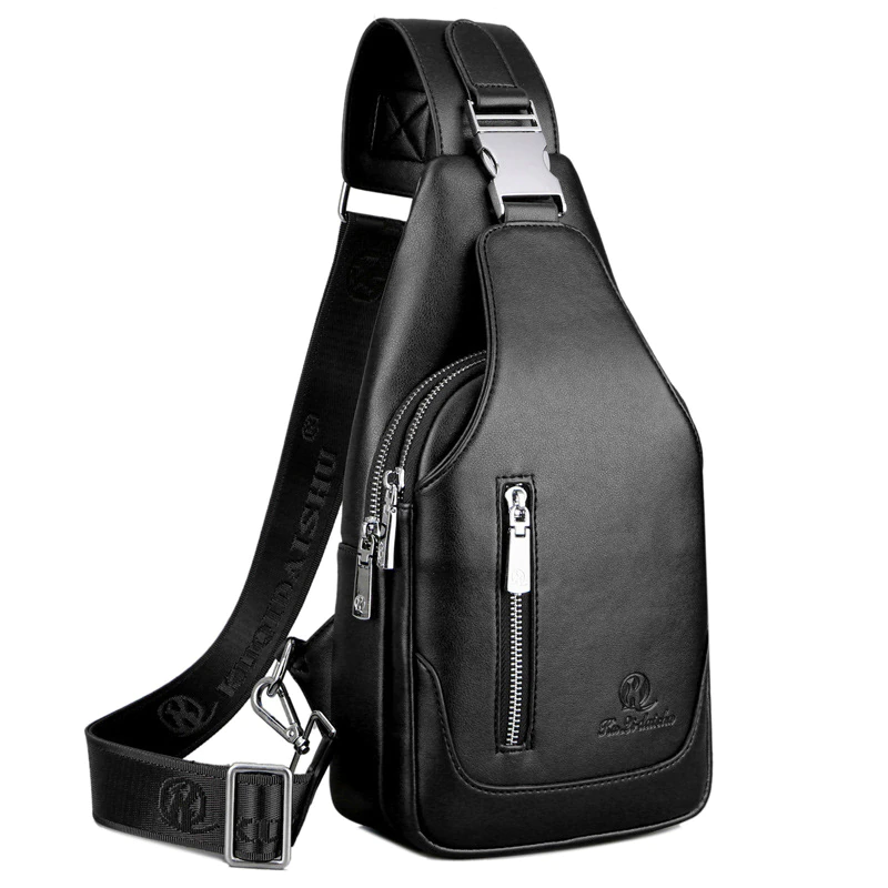 new arrived Men&#39;s casual Shoulder PU leather Crossbody Bags travel  Chest pack Messenger bag Wholesale High Quality - Walmart.com
