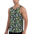 thumbnail image 2 of Cauagu Fun Panda Playing With Bamboo Leaves Print Men's Sleeveless Muscle Shirts,Tank Tops Quick Dry Workout Tank Top Gym Muscle Tee Fitness Bodybuilding T Shirt for Men-Medium, 2 of 7