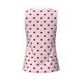 thumbnail image 5 of Xecao Cute Cat print women's scoop neck, loose-fit workout tank tops for the gym., 5 of 9
