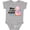 AC-Heather Grey, variant on New to the Flock Cute Baby Flamingo Boys or Girls Baby Bodysuit