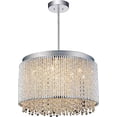 thumbnail image 1 of CWI Lighting 10 Light Drum Shade Chandelier with Chrome finish, 1 of 1