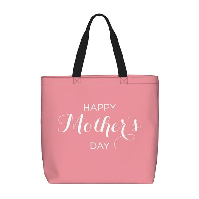 Easygdp Happy Mother's Day Bolsa Tote para Mujer, Bolso de Hombro para Trabajo, Playa, Viajes, Compras y Supermercado