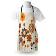 thumbnail image 3 of Mandala Apron Eastern Floral Arrangement with Cute Little Bird on Top Colorful Image, Unisex Kitchen Bib Apron with Adjustable Neck for Cooking Baking Gardening, Beige Orange Bluegrey, by Ambesonne, 3 of 3