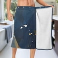 thumbnail image 5 of Leopard Cheetah Front Bath Towel Wrap for Man Adjustable Shower Wrap Button Closure Body Towel for Sauna Gym, 5 of 7