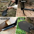 thumbnail image 2 of Digging Shovel, 18.5'' Lightweight Camping Shovel Portable High Carbon Steel Folding Mini Trowels for Outdoor Camping Backpacking Hiking Car Emergency Home Garden, 2 of 8