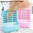 thumbnail image 4 of Rabbit Food Bowl,Guinea Pig Food Bowl,2 in 1 Hanging Automatic Rabbit Feeder Dispenser, Hay Feeder, 4 of 5