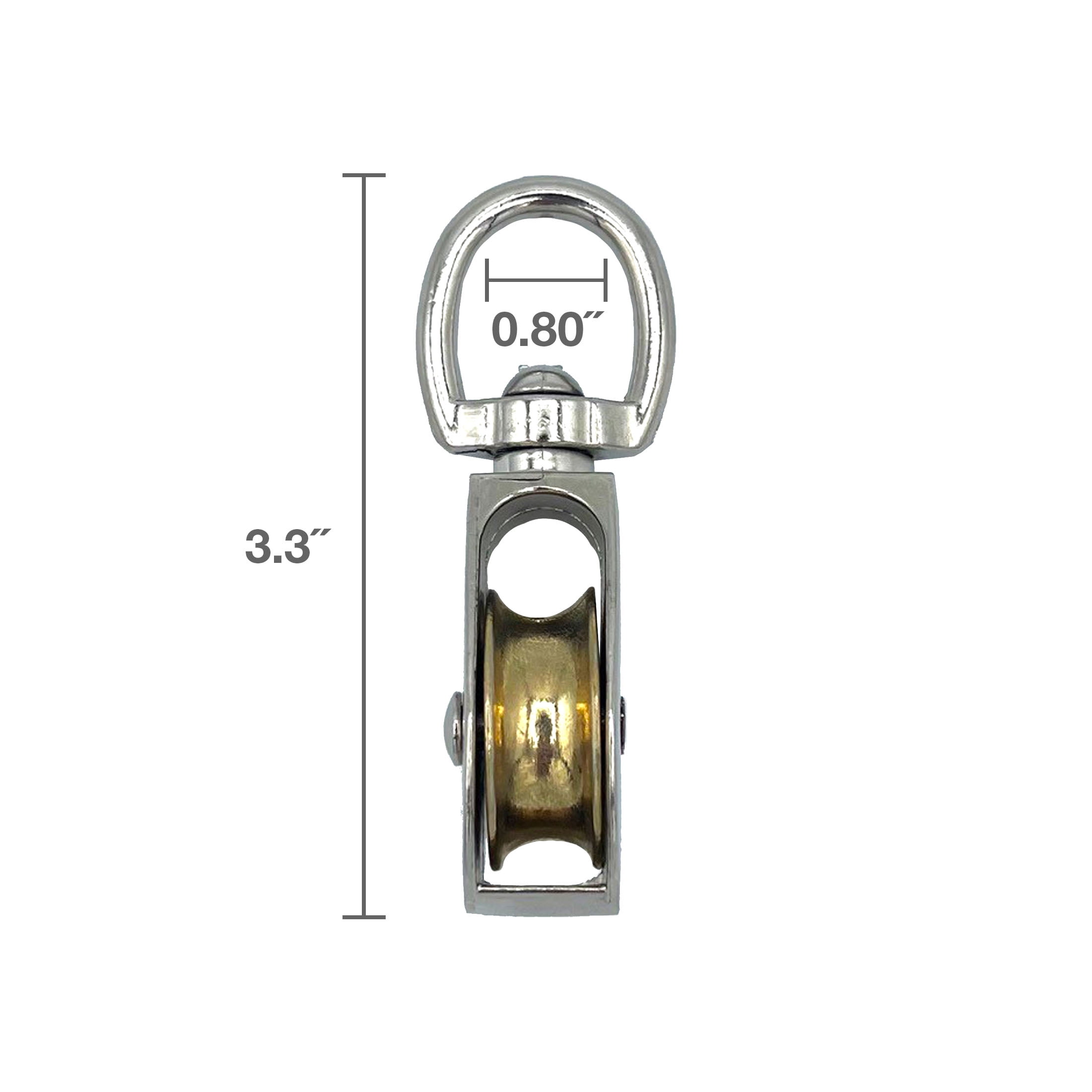 (2 pack) 1 1/4" Swivel Pulley, Zinc, Peerless Chain Company, #4730138