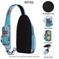 thumbnail image 3 of Crossbody Sling Backpack for Women Men Ocean Cute Shark Shoulder Sling Crossbody Casual Chest Bag for Travel Sports Running Hiking, 3 of 5