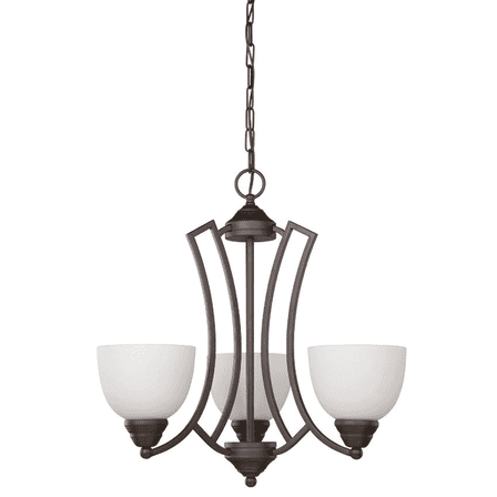 Sunset F15083-47 20-inch Chester 3Lts Chandelier in Rustico