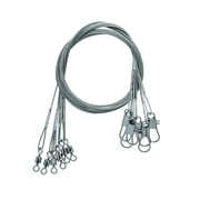 Eagle Claw 12" 30 lb. Heavy Duty Wire Leader, Bright, 6 Pack