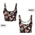 thumbnail image 6 of Rateoe Butterflies1 Print Womens' Sports Bras Scoop Neck Sports Vest- Padded U Back Seamless High Impact Support, 6 of 7