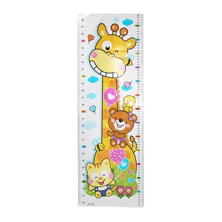 - Height Measurement Chart Wall Sticker Dcor Giraffe and Friends Design 58in-1...