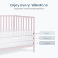 thumbnail image 5 of Dream On Me Synergy Wave 5-in-1 Convertible Crib, Pink, 5 of 9