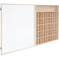 thumbnail image 6 of Wooden Collectibles Display Box, 6 Tier Wall Mount Figure Display Case, 50 Compartments Curio Cabinet with Acrylic Dustproof Door for Small Objects Lockable Removable Shelves, 6 of 7