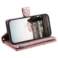 thumbnail image 4 of Crossbody Wallet Case for iPhone 16 Glitter PU Leather Phone Case with Card Slots Kickstand Wrist Strap Cover Magnetic Closure Flip Handbag Zipper Purse Case for Women Girls, Rosegold, 4 of 10