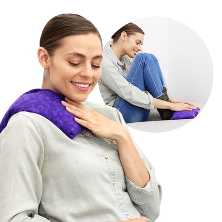 Nature Creation- Basic Herb Pack Heating Pad- Hot and Cold Therapy (Purple Marble)