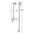 thumbnail image 3 of Haute Decor Adapt™Adjustable Length Wreath Hanger with Flag Icon and More, Brass, 3 of 8