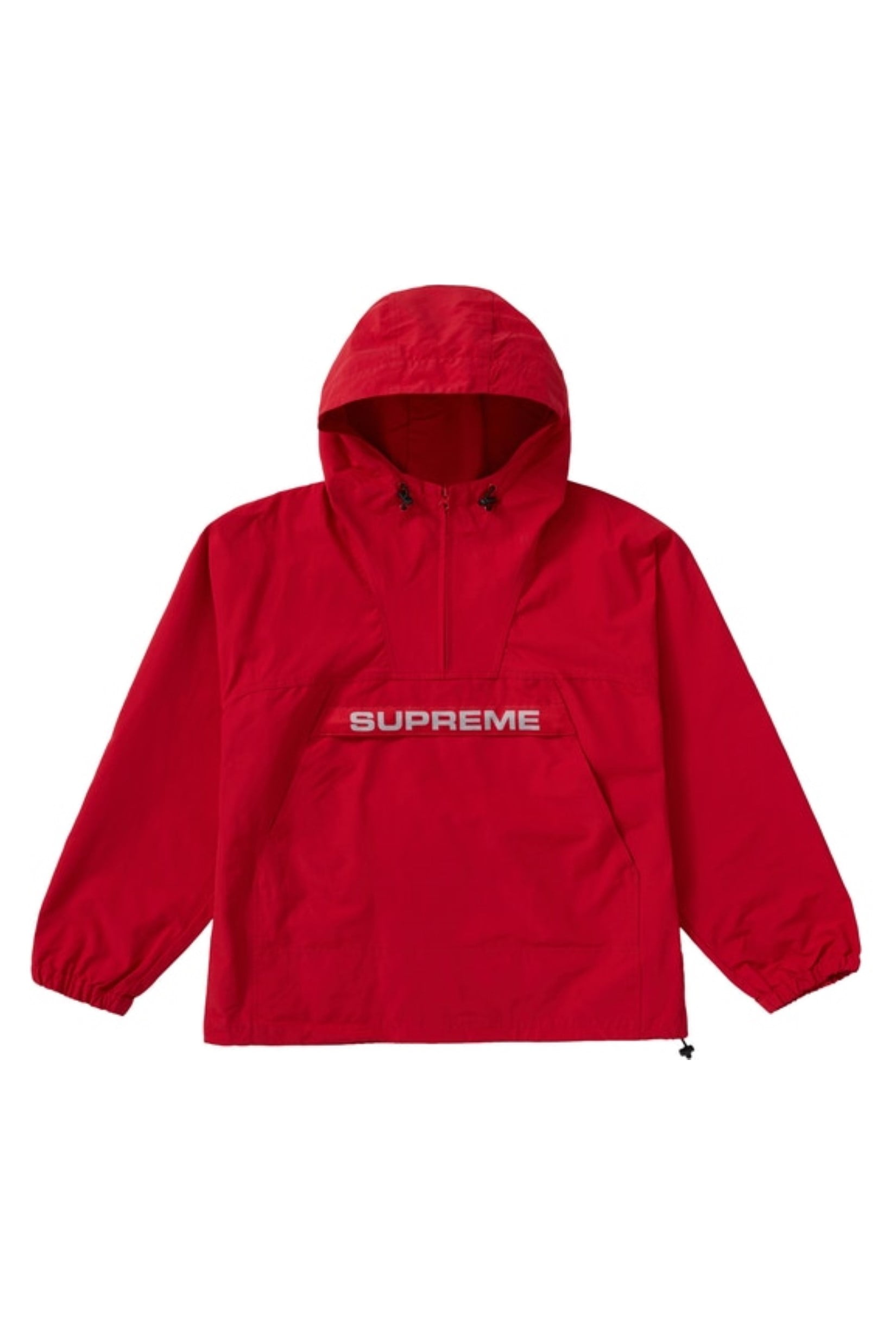 supreme heavy nylon anorak red
