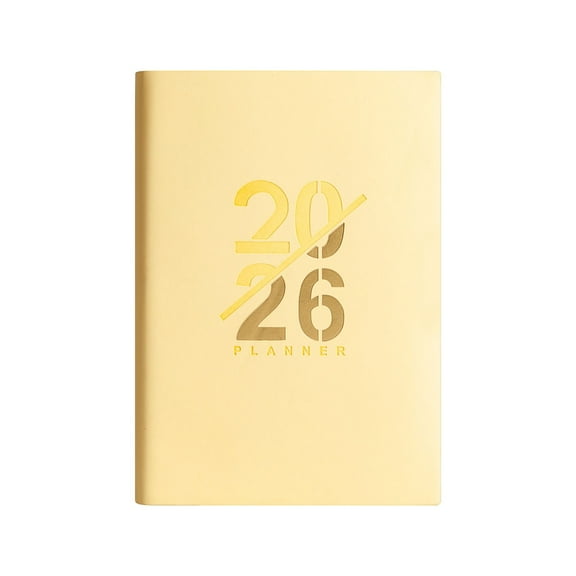 WMGHA Weekly Planner 2026-2027 Academic Calendar - 2 Column Design, 5.8" x 8.5" Size, 18 Months (July 2025 - December 2026), PU Leather Hardcover Life And Work Organizer Book