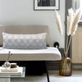 thumbnail image 2 of Ox Bay Miles 14" x 36" Gray/Ivory Geometric Color Block Cotton Adult Decorative Throw Pillow, 2 of 9