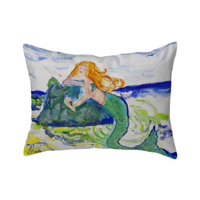 Betsy Drake NC805 16 x 20 Po Oreiller de Sirène sur Roche Sans Cordon