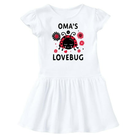

Inktastic Valentine s Day Oma s Lovebug Gift Baby Girl Dress