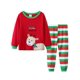 thumbnail image 1 of Conjunto de pijama de manga larga con estampado navideño para niña, para invierno xuanjing  unisex, 1 of 2