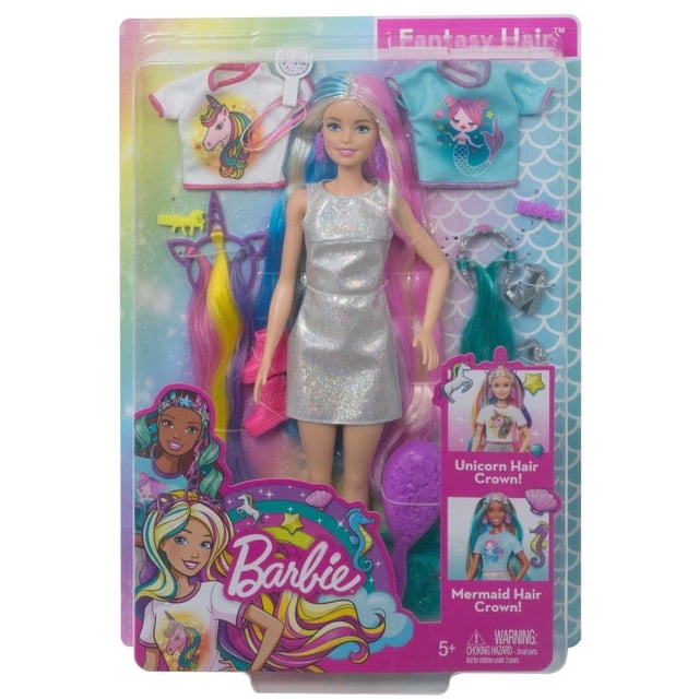 Muñeca Barbie Fashionista Peinados de Fantasía