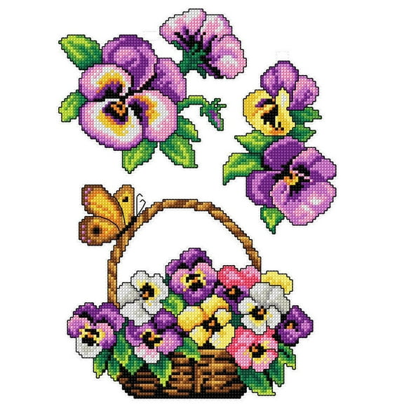 "Violas" 100CS Counted Cross-Stitch Kit