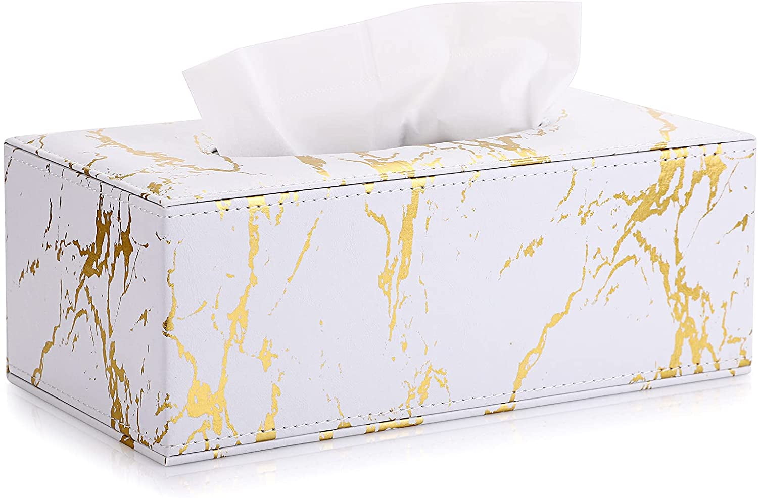 Details about   Black PU Leather Tissue Box Car Home Office Pumping Paper Napkin Holder W/Strap 